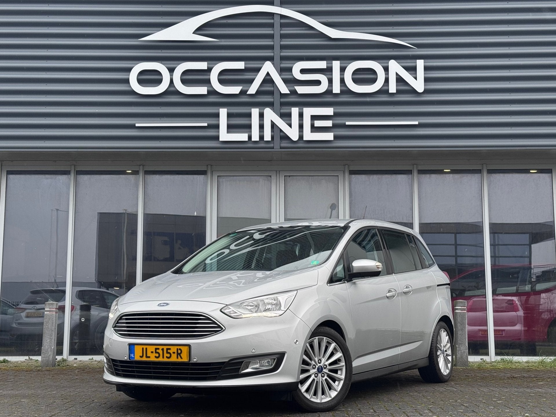 Ford Grand C-Max 1.5 Titanium | Automaat | Stoel/Stuur VW |, Auto's, Ford, 15 km/l, Euro 6, Origineel Nederlands, Zilver of Grijs