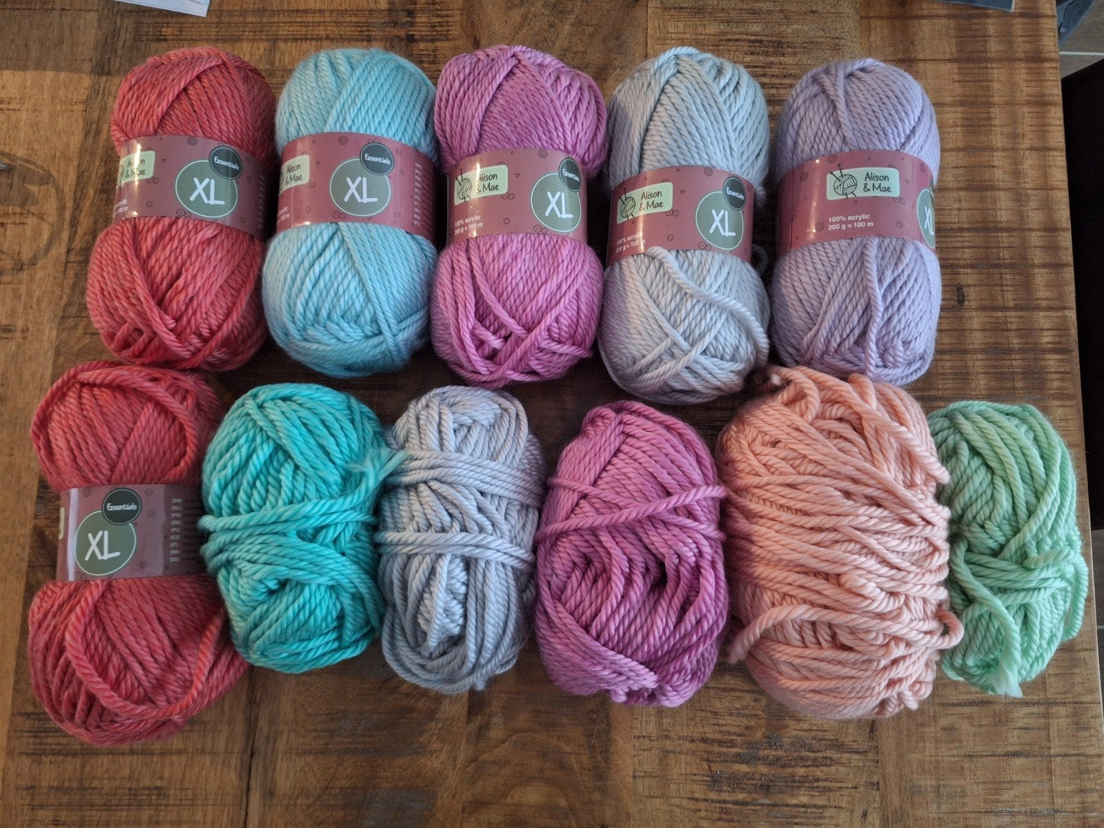 Acrylgaren XL Alison & Mae 13x, Ophalen of Verzenden, Nieuw, Breien of Haken, Wol of Garen