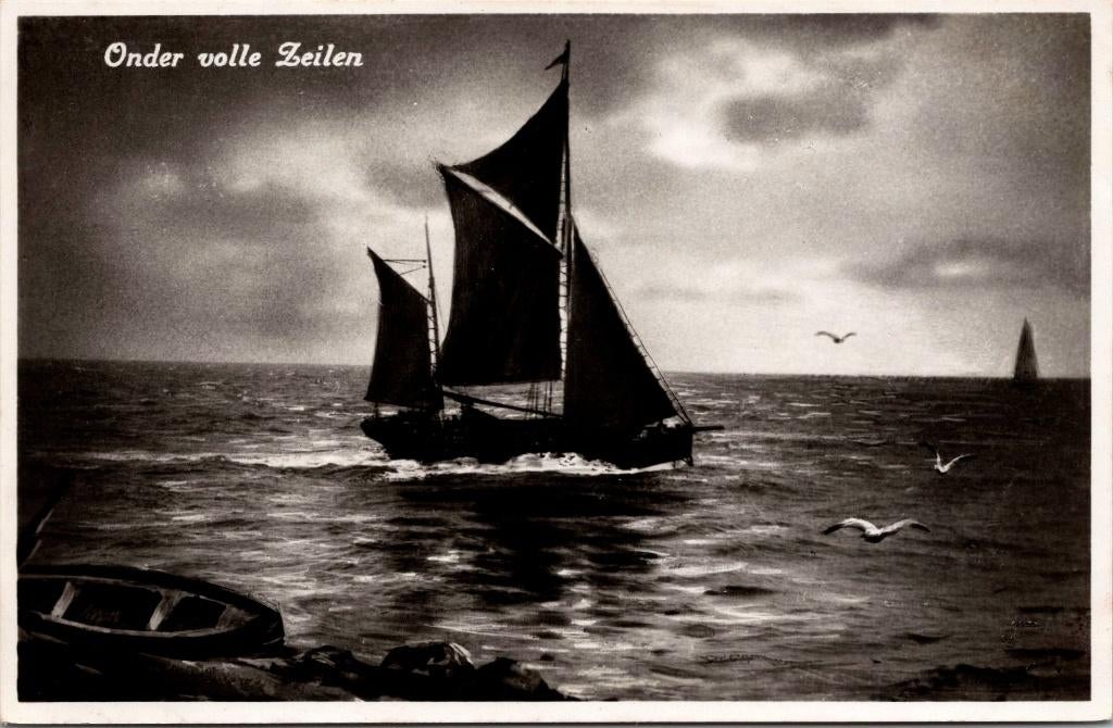 Onder volle Zeilen, Verzenden, 1960 tot 1980, Ongelopen, Noord-Holland