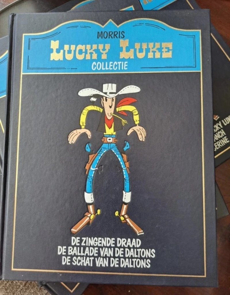 Lucky luke stripboeken 5x, Meerdere stripboeken, Ophalen, Gelezen