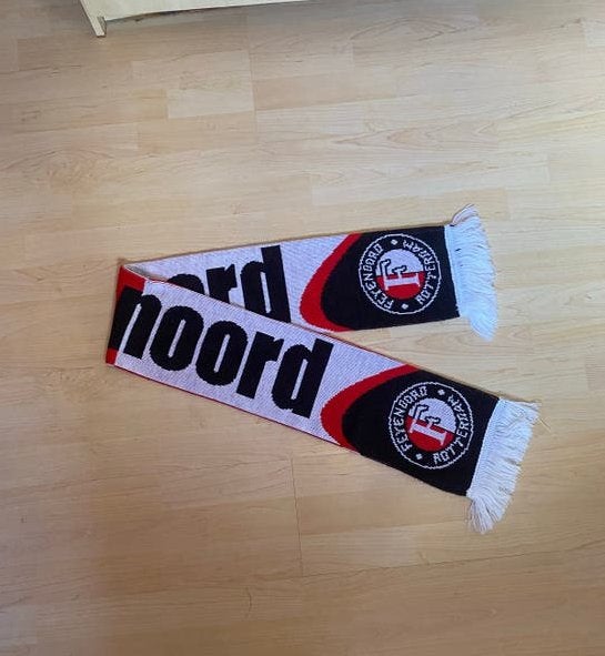 Feyenoord Sjaal | Vintage oude logo | Officieel product, Ophalen of Verzenden, Gebruikt, Feyenoord, Vaantje of Sjaal