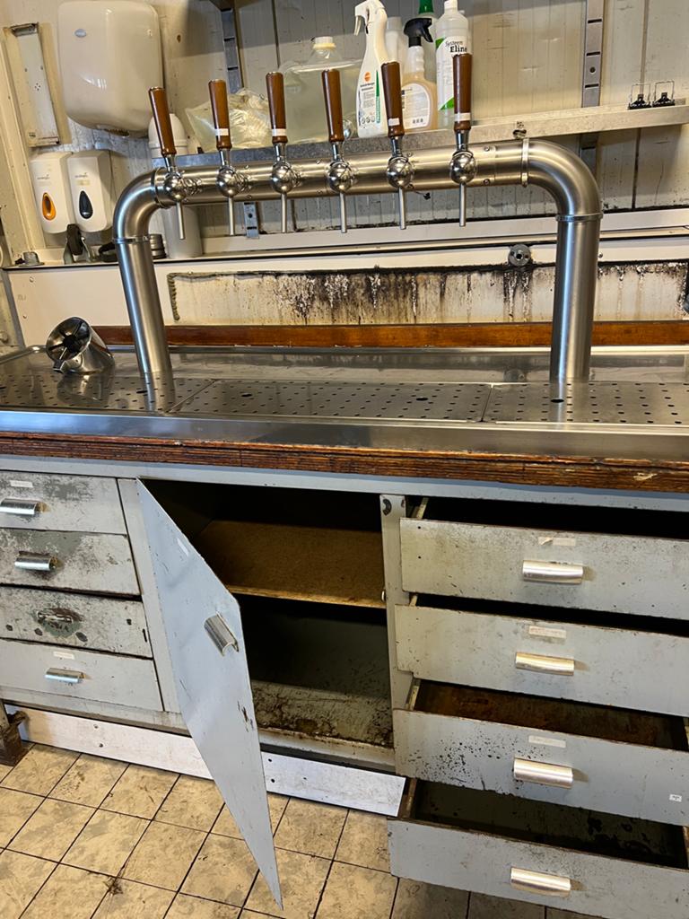 Bar vintage industriële look, Ophalen