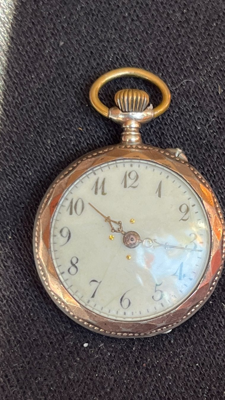 Antiek Zilveren (Dames) Horloge O800, Ophalen of Verzenden, Zilver