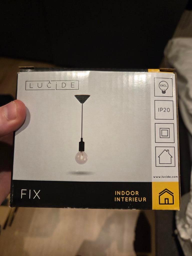 Lucide Fix hanglampjes zwart, Ophalen, Nieuw