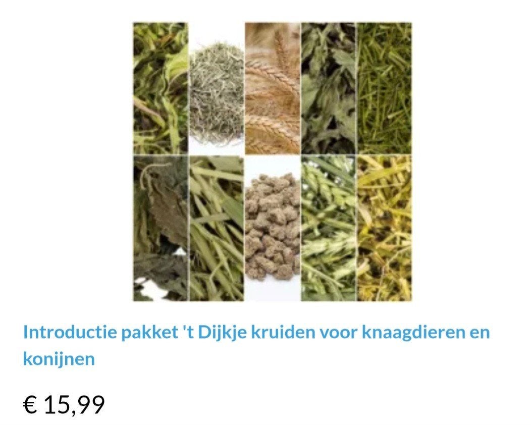 introductiepakket kruiden knaagdieren, Dieren en Toebehoren, Dierenvoeding, Ophalen of Verzenden, Knaagdier of Konijn