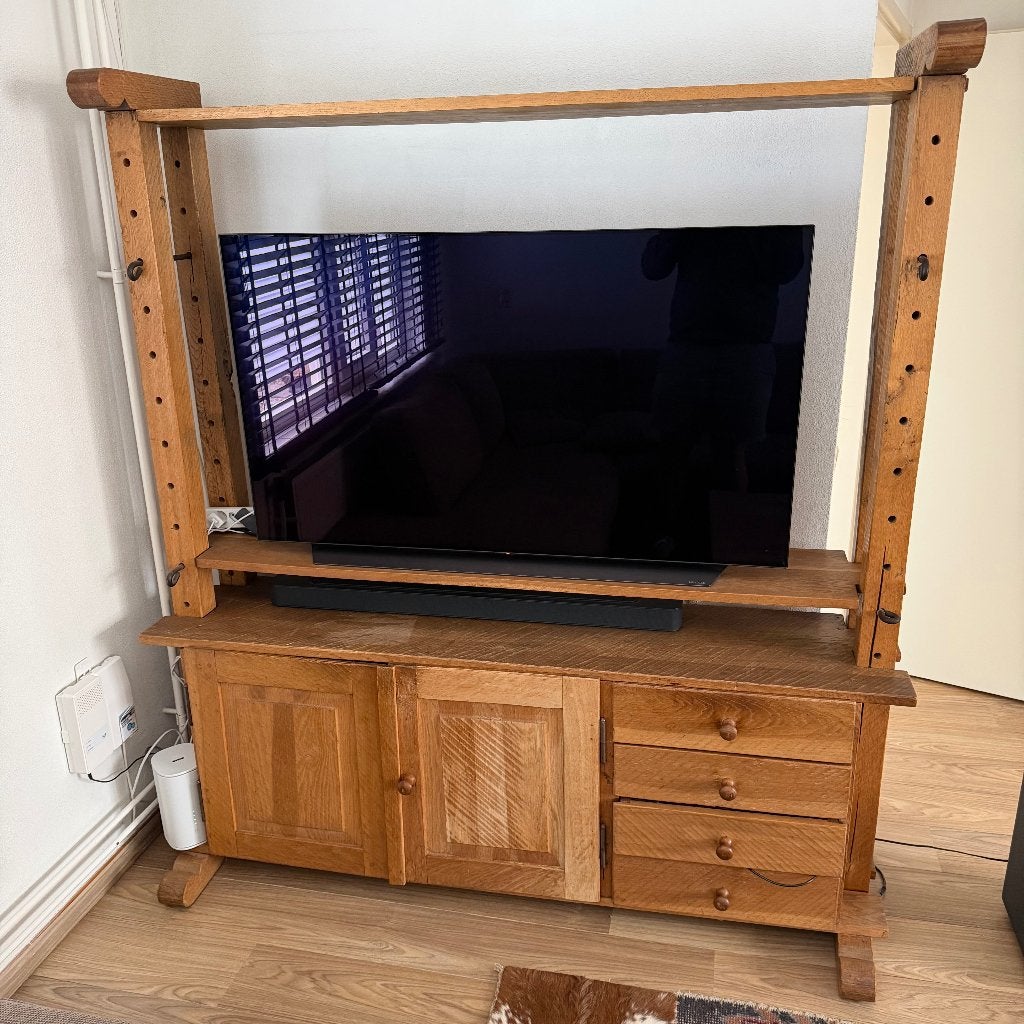 Houten Kaaskast / TV‑Meubel – Rustiek / Massief Hout, Huis en Inrichting, Ophalen, Gebruikt