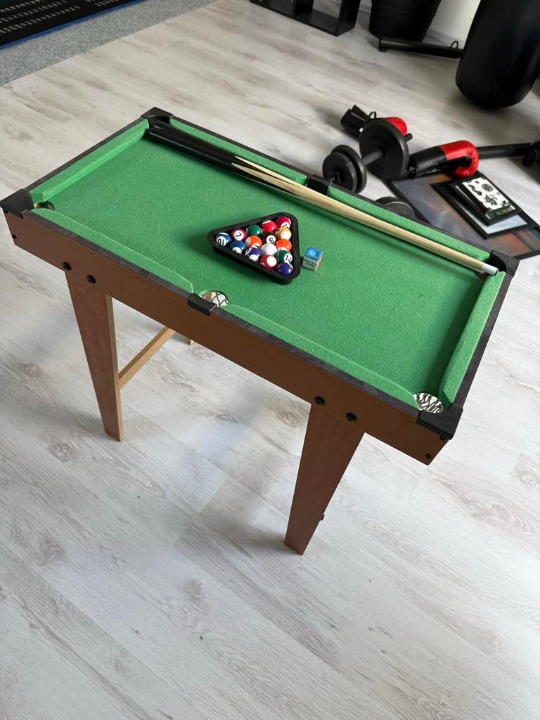 Compacte Pooltafel met Accessoires - Zo Goed als Nieuw, Ophalen, Zo goed als nieuw, Pooltafel