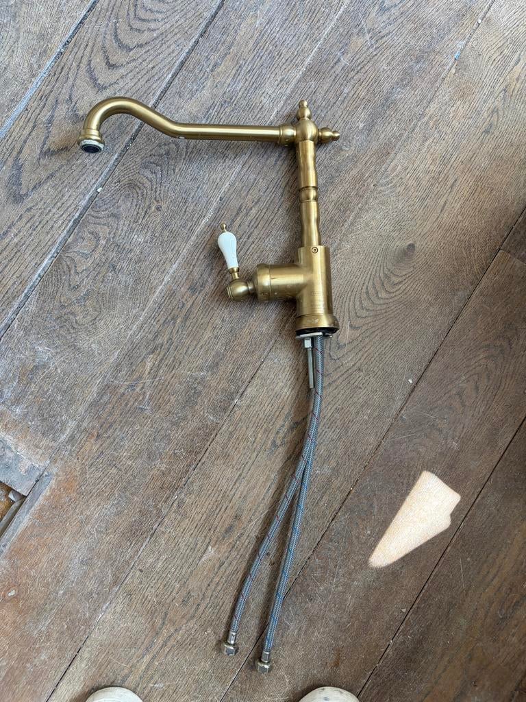 Ikea Mengkraan - Goudkleurige Keukenkraan, Doe-het-zelf en Verbouw, Ophalen, Gebruikt, Rvs, Kraan