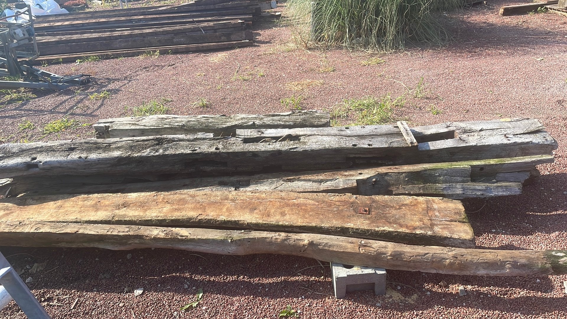 Eiken gebinten, Ophalen of Verzenden, Zo goed als nieuw, 250 cm of meer, Balken