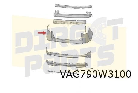 Skoda Enyaq IV (1/21-) Achterbumper (te spuiten) Origineel!, -, Verzenden, -, Nieuw