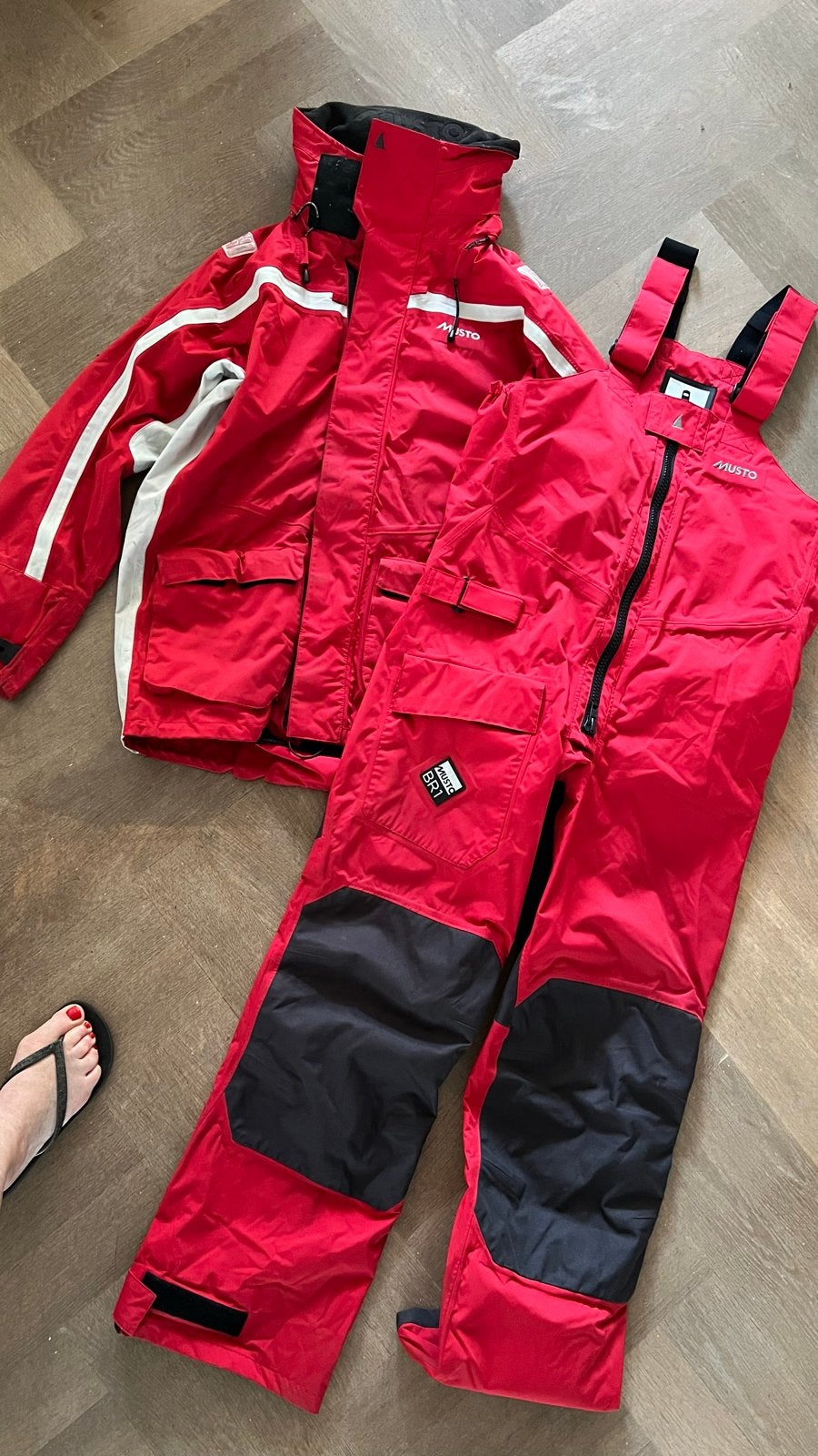Musto BR1 Zeilpak (Jas en Broek) - Maat L, Ophalen of Verzenden, Gebruikt, Dame of Heer, Zeilpak