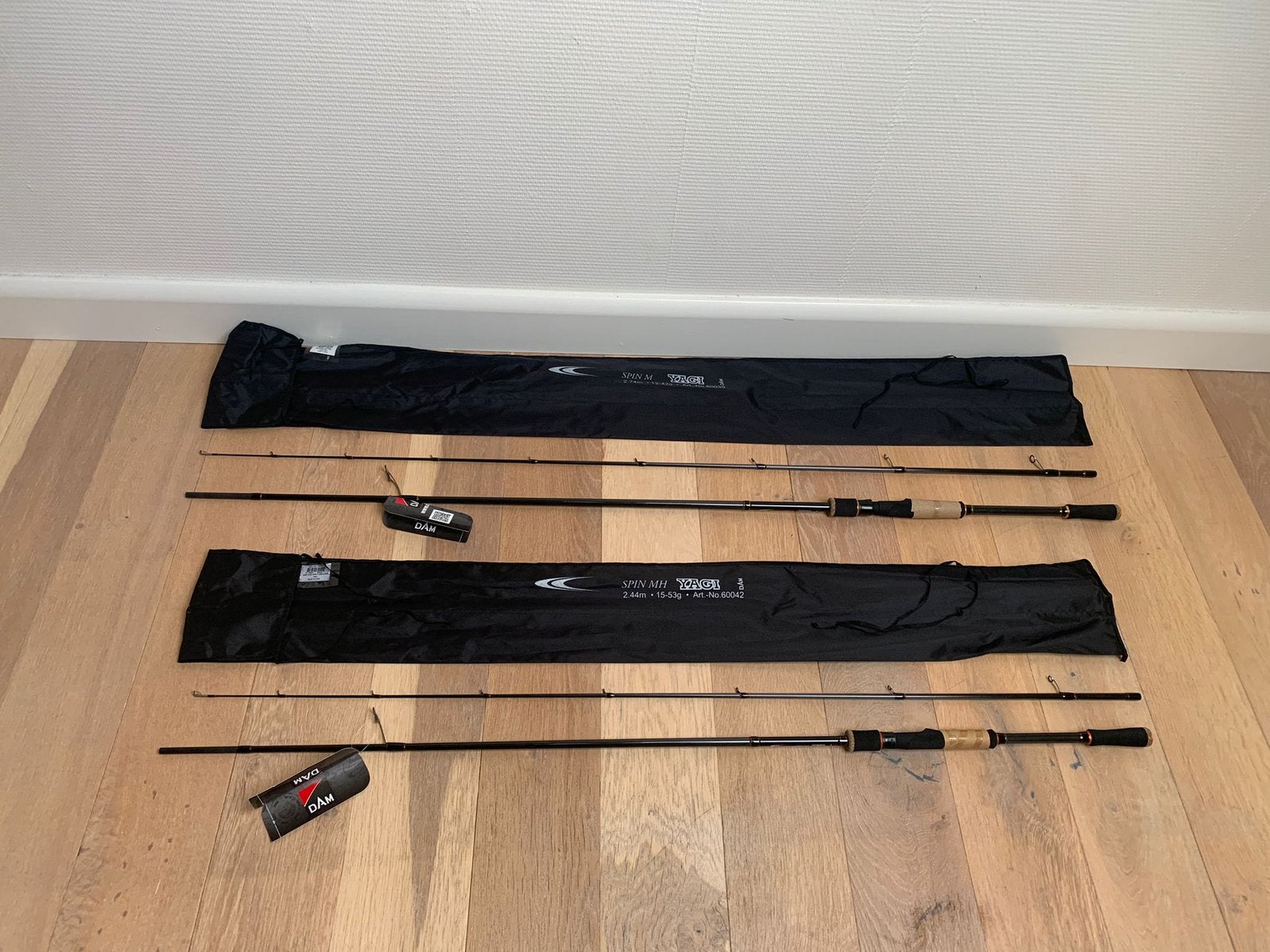 Nieuwe Dam Yagi spinhengels, 2.40m 15-53 gr & 2.70m 12-42 gr, Dam, Werphengel, Nieuw, Ophalen of Verzenden
