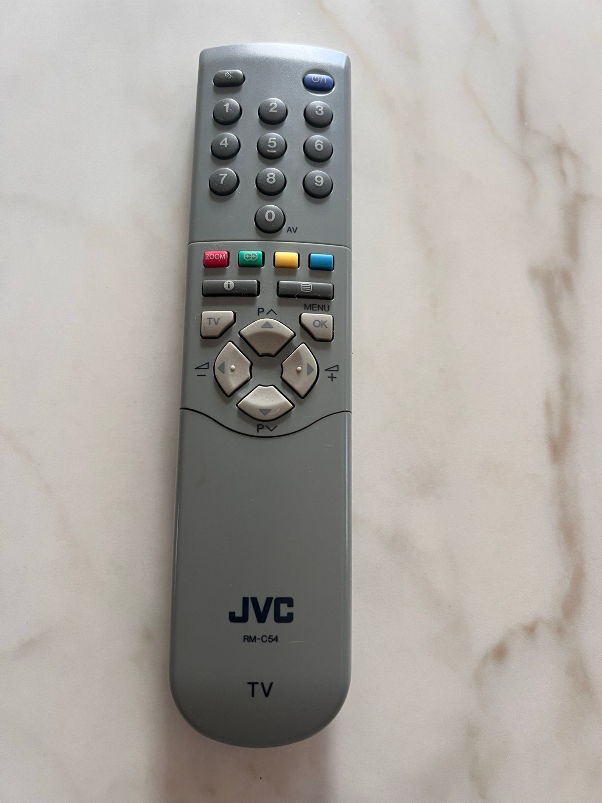 JVC RM-C54 Originele Afstandsbediening TV CRT, Audio, Tv en Foto, Afstandsbedieningen, Ophalen, Gebruikt, Origineel, Tv