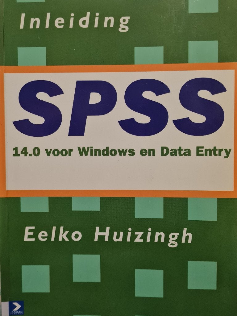 Inleiding SPSS 14 voor Windows, Verzenden, E. Huizingh, HBO, Zo goed als nieuw