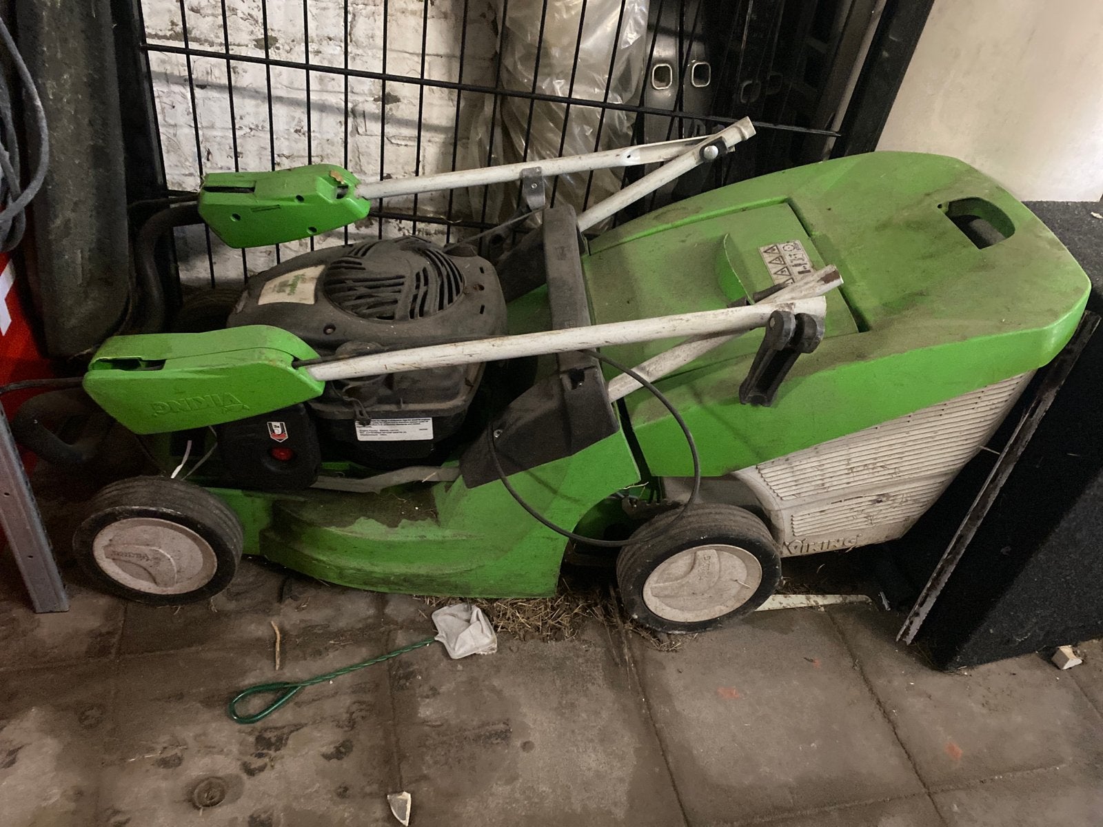 Viking MB 443 Benzine Grasmaaier - Goede Staat, Ophalen, Gebruikt, Benzine-grasmaaier, Opvangbak