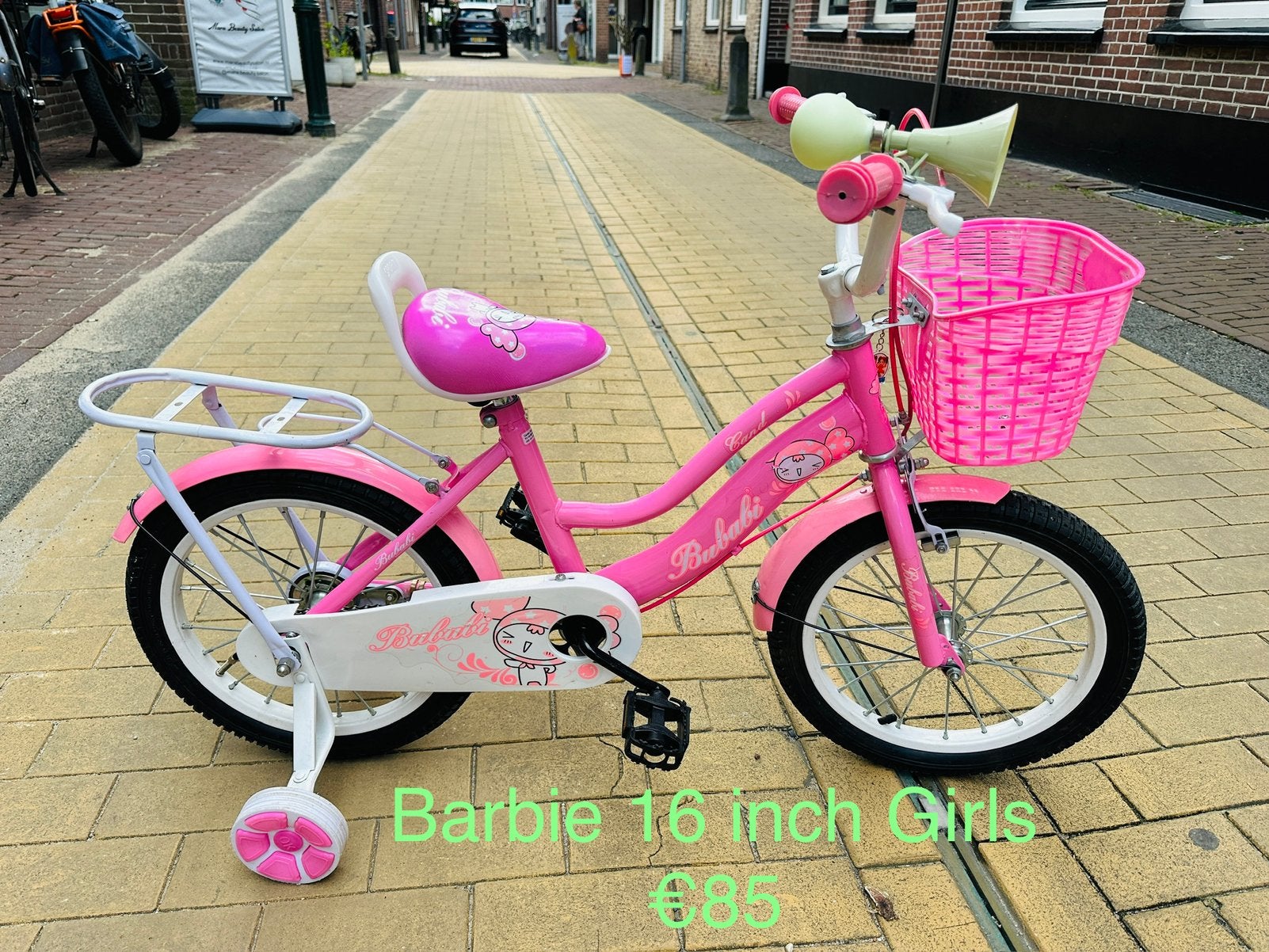 16 en 18 inch meisjesfietsen en Jongensfietsen/ kinderfiets, Ophalen of Verzenden, Zo goed als nieuw, 16 tot 20 inch, Zijwieltjes