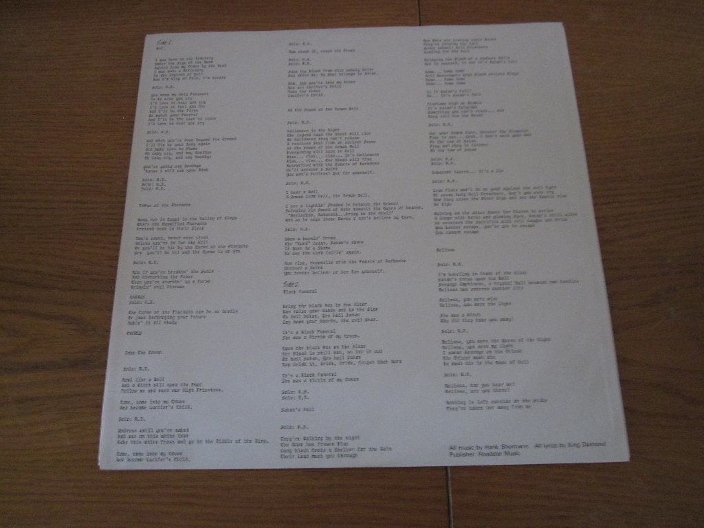 Foto 4 van Mercyful Fate - Melissa 1983 Roadrunner Records RR 9898 LP