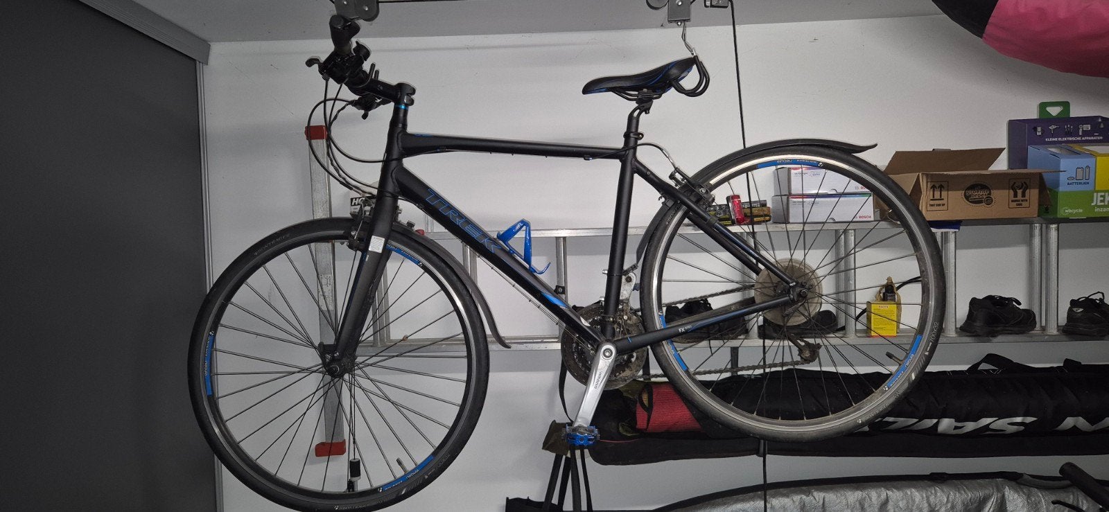 Trek fiets antraciet, Overige merken, Gebruikt, Velgrem, Versnellingen