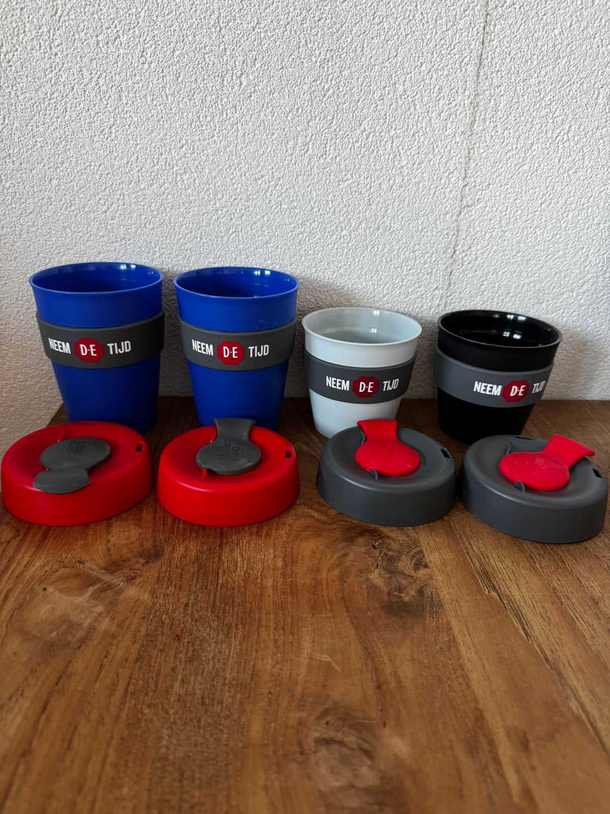 DE koffiebekers to go, Ophalen of Verzenden, Zo goed als nieuw, Douwe Egberts, Barista-accessoire