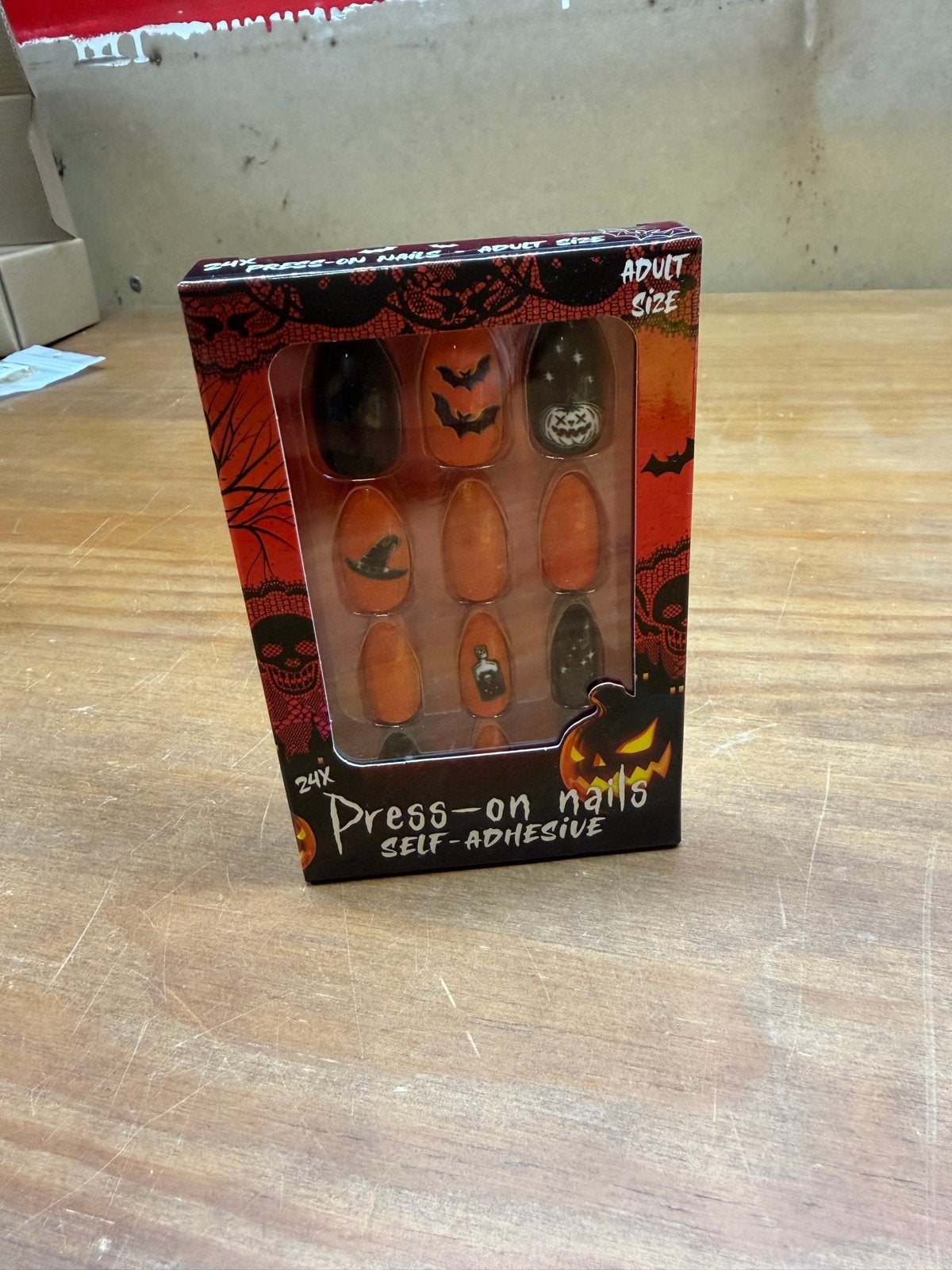 Halloween Nepnagels - Zelfklevende Press-On Nagels, Zwart, Nieuw, Ophalen of Verzenden, Handen en Nagels