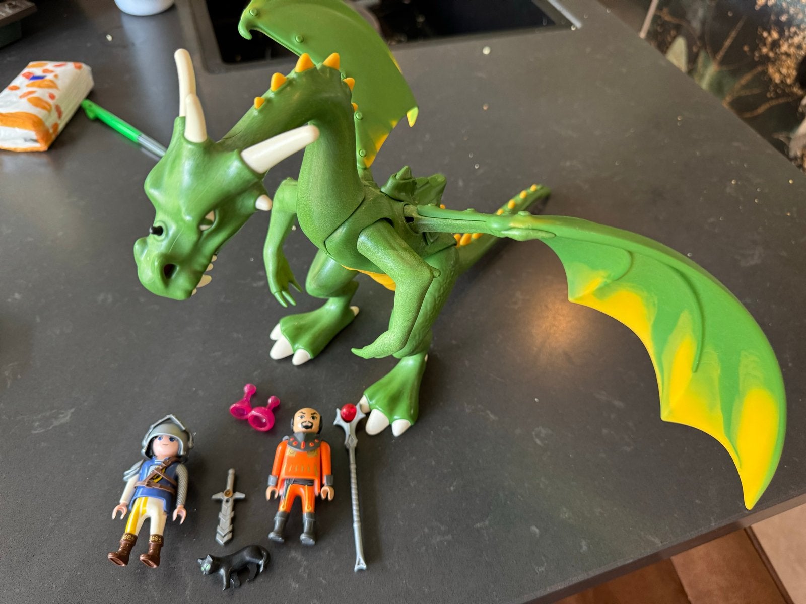 Playmobil 9004 Super 4 Alex en de draak, Gebruikt, Complete set, Ophalen of Verzenden, Figuren