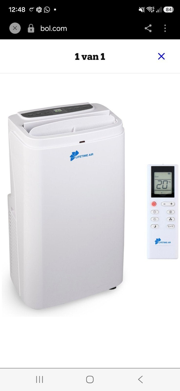 Just cooling -portable Air conditioner., Witgoed en Apparatuur, Koelen en Ontvochtigen, 3 snelheden of meer, Ophalen of Verzenden
