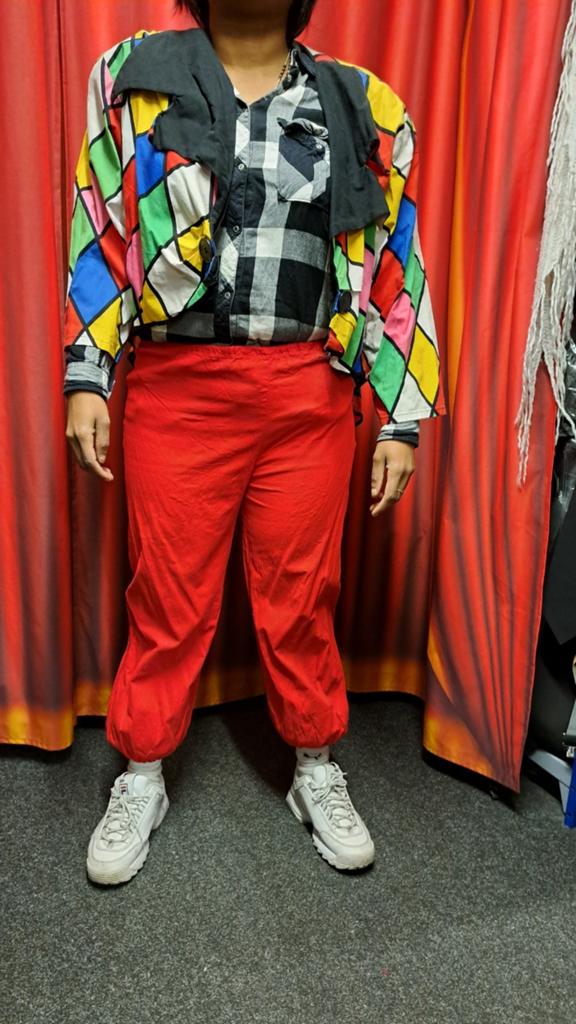 Clownspak 2 delig maat M, Ophalen, Gebruikt, Kostuum, Carnaval