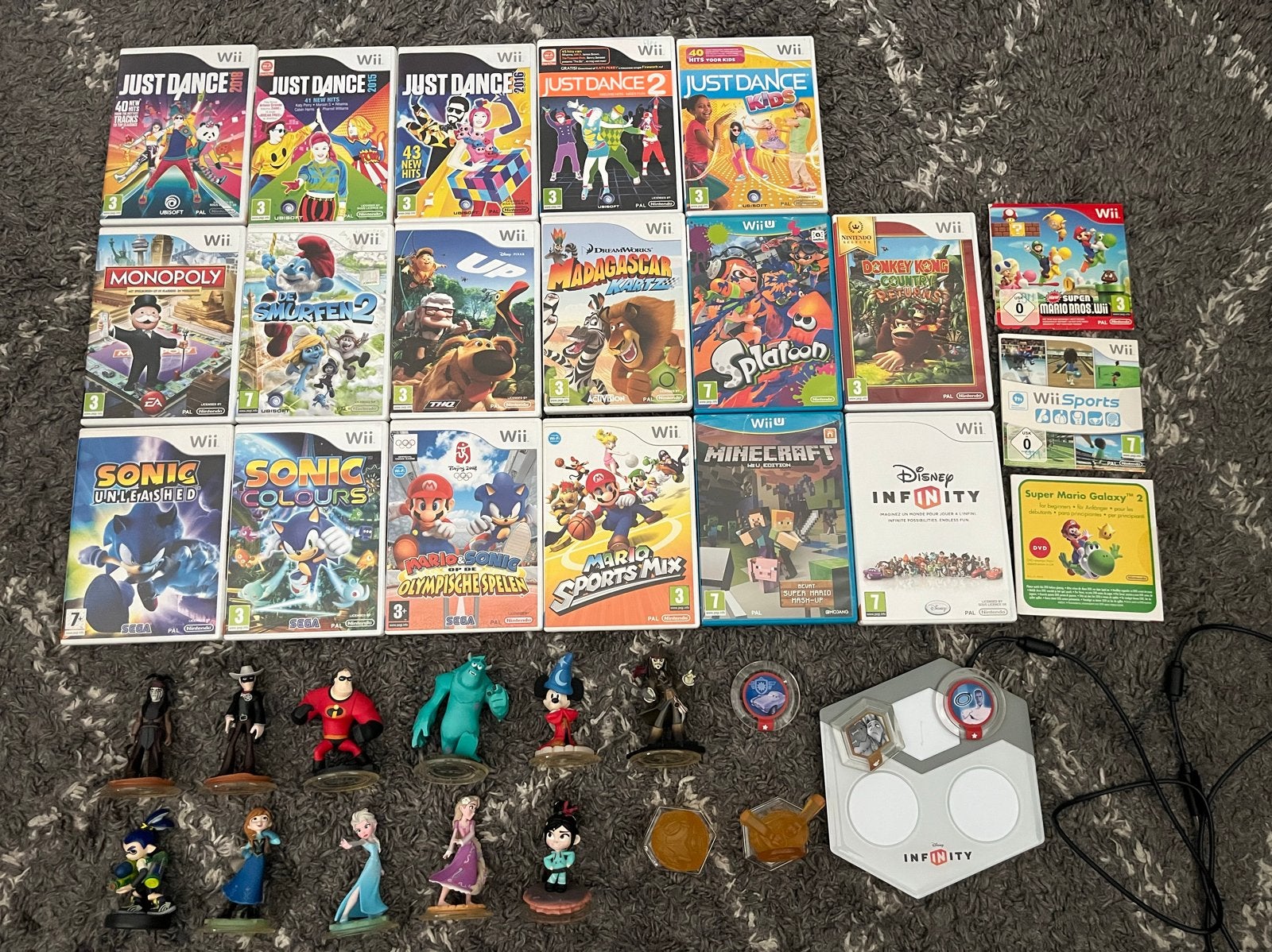 Grote verzameling Wii en Wii U games en Disney Infinity, Avontuur en Actie, Gebruikt, Ophalen of Verzenden, 3 spelers of meer