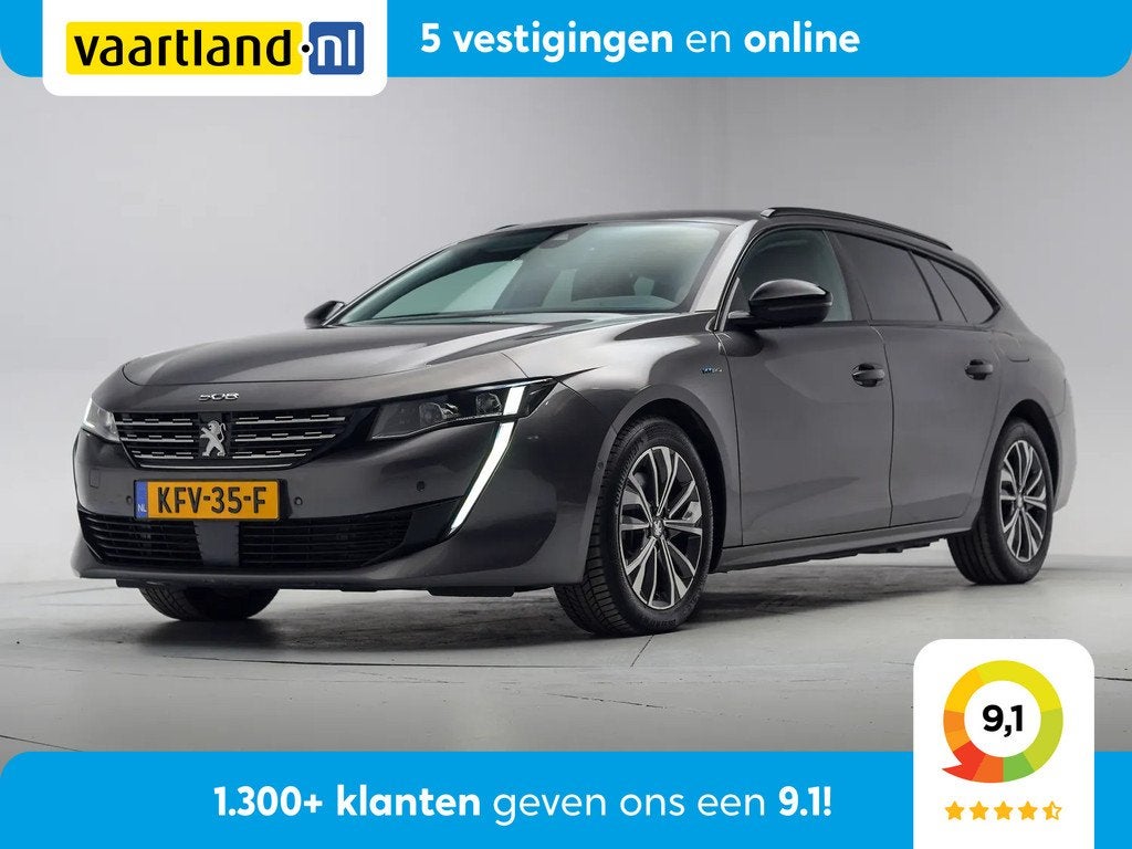 Peugeot 508 SW 1.6 HYbrid 224pk Allure Aut. [ LED Adapt.crui, Auto's, Peugeot, 745 kg, Gebruikt, Parkeersensor, 4 cilinders