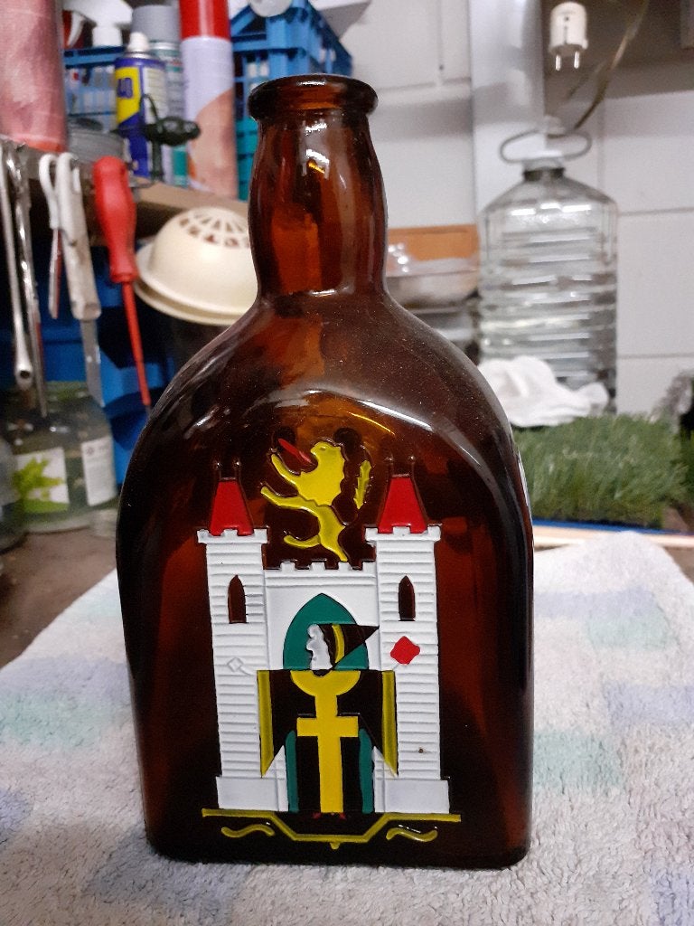 te koop, mooie glazen fles, Ophalen of Verzenden, Gebruikt, Overige typen