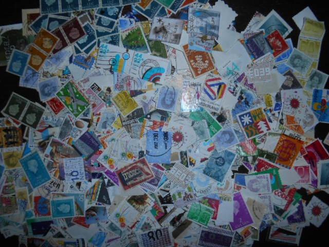 Meer dan 1000 afgeweekte postzegels Nederland Zie scans, Ophalen of Verzenden, Gestempeld
