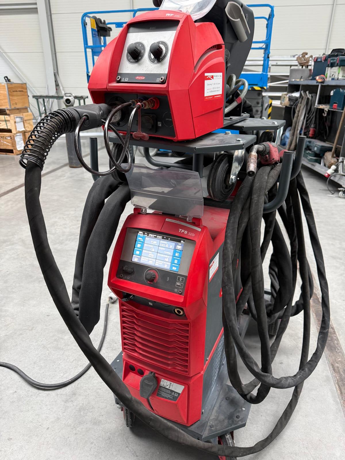 Fronius TPS 320i Push-Pull Lasapparaat + 10m Lastoorts, Ophalen, Zo goed als nieuw, 250 ampère of meer, Tig
