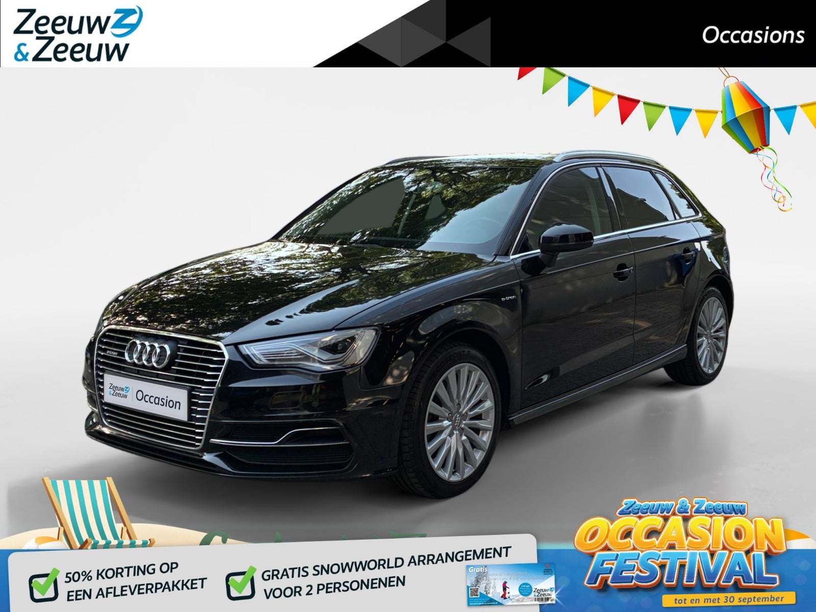Audi A3 Sportback 1.4 e-tron Pro Line plus, Stof, Gebruikt, 4 cilinders, Zwart