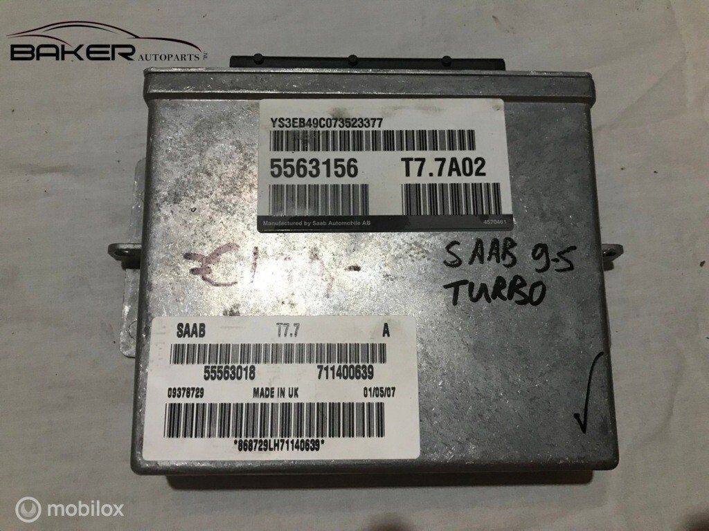 Inspuitcomputer Saab 9-5 ('97-'11) 55563018, Gebruikt, Ophalen of Verzenden, Saab, Saab