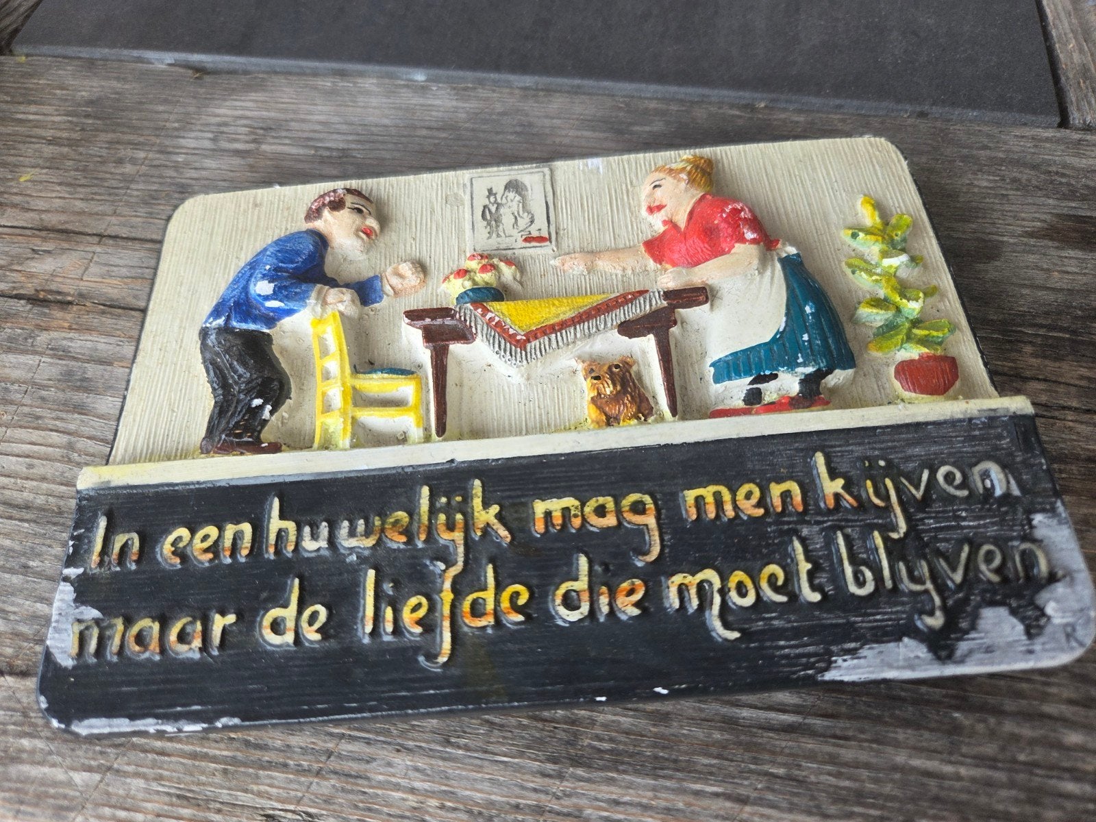 oude spreuken tegel, Antiek en Kunst, Antiek | Wandborden en Tegels, Verzenden