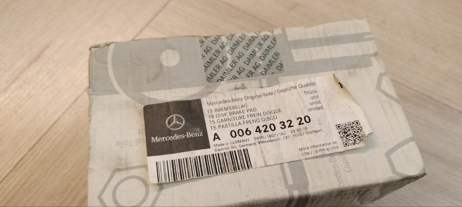 Mercedes-Benz Originele Remblokken Voorzijde A0064203220, Auto-onderdelen, Ophalen of Verzenden, Nieuw, Mercedes-Benz