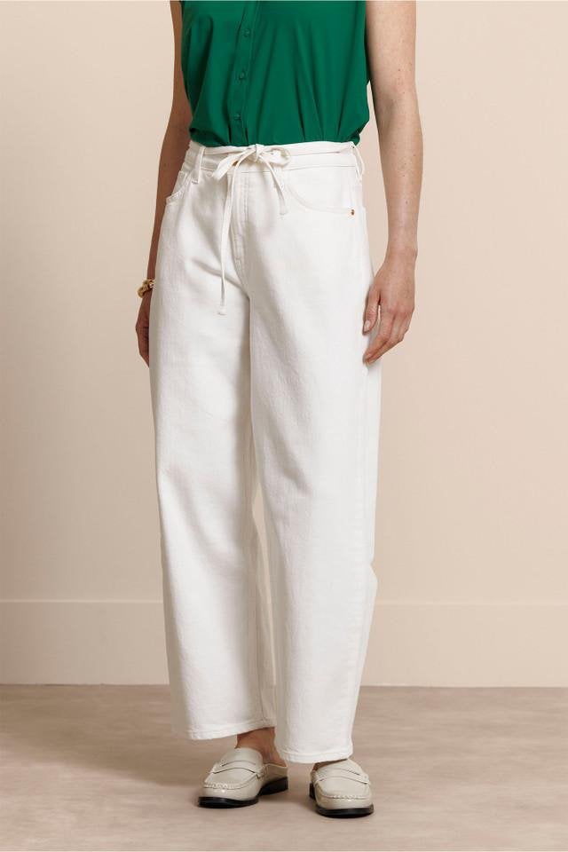 Studio Anneloes Babet denim jeans off white mt L, Kleding | Dames, Broeken en Pantalons, Wit, Maat 46/48 (XL) of groter, Ophalen of Verzenden
