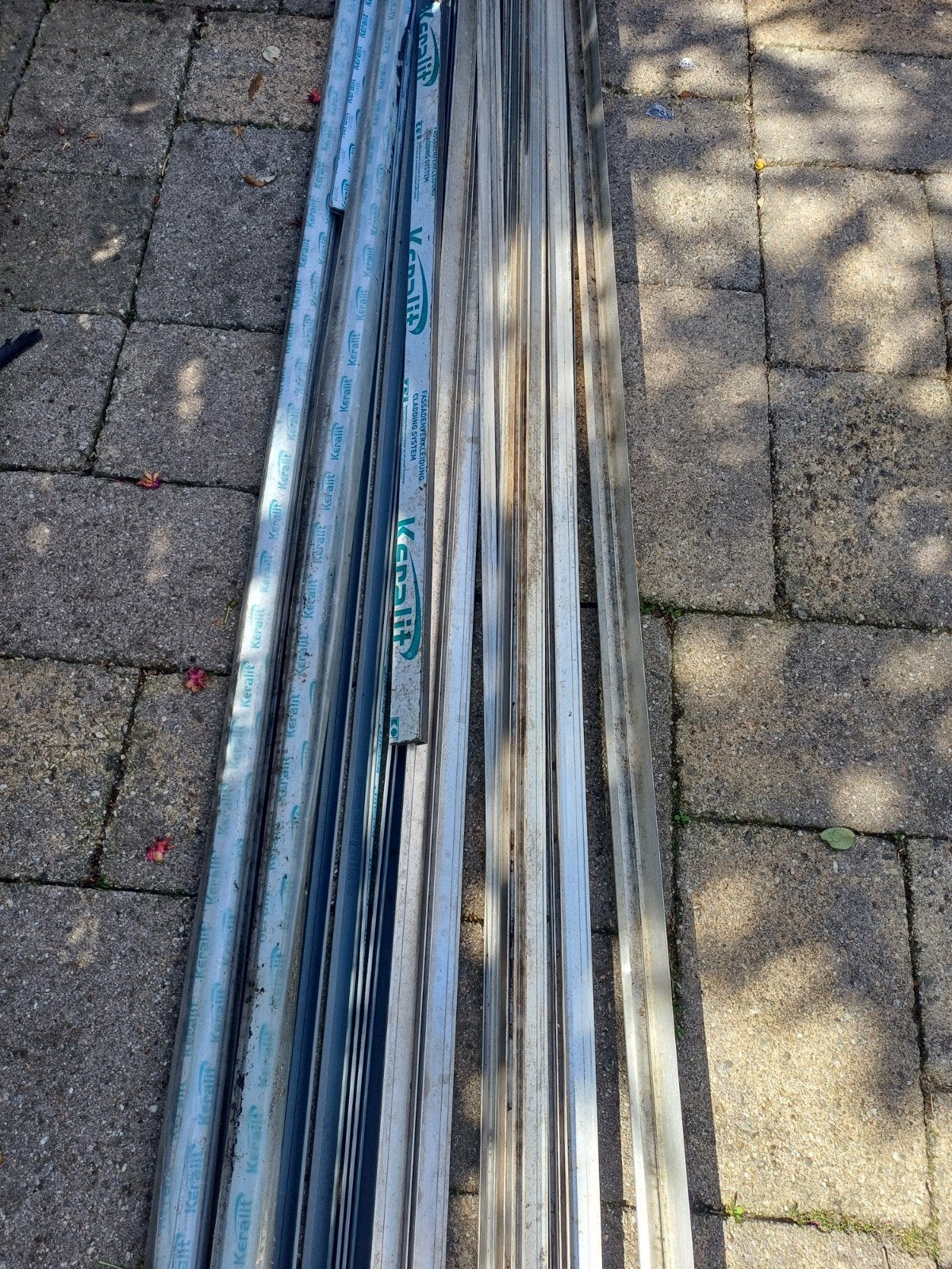 Keralit eindprofiel (2806), basaltgrijs (ral 7012), >20m, Ophalen, Gebruikt, Minder dan 25 mm, Overige typen