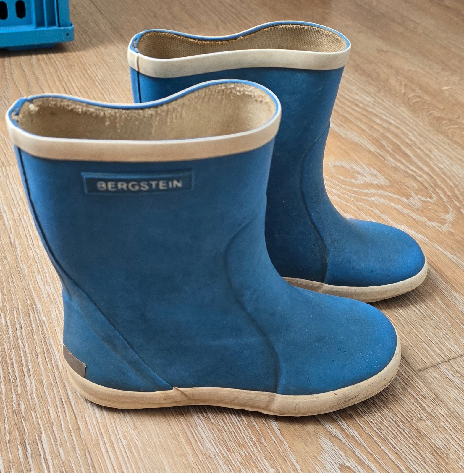 Bergstein regenlaarzen maat 28, blauw, Kinderen en Baby's, Ophalen of Verzenden, Gebruikt, Bergstein, Jongen of Meisje