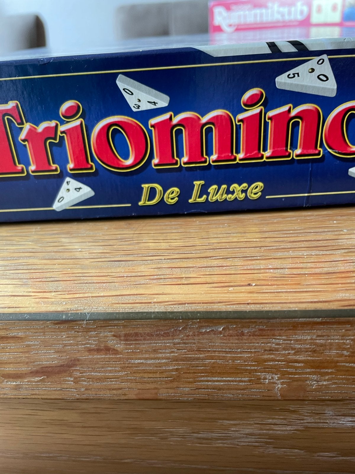 Triomino De Luxe en Sequence bordspel, Een of twee spelers, Ophalen, Zo goed als nieuw
