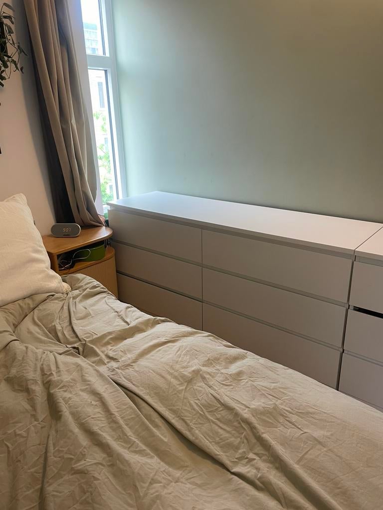 IKEA MALM ladekast 6 lades, Ophalen, Zo goed als nieuw, Tweepersoons