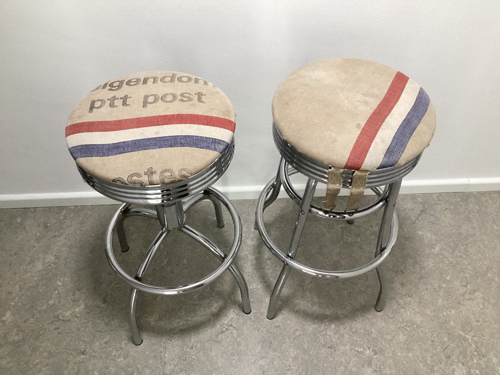 Barkruk, Ophalen, Gebruikt, 60 tot 90 cm, Metaal