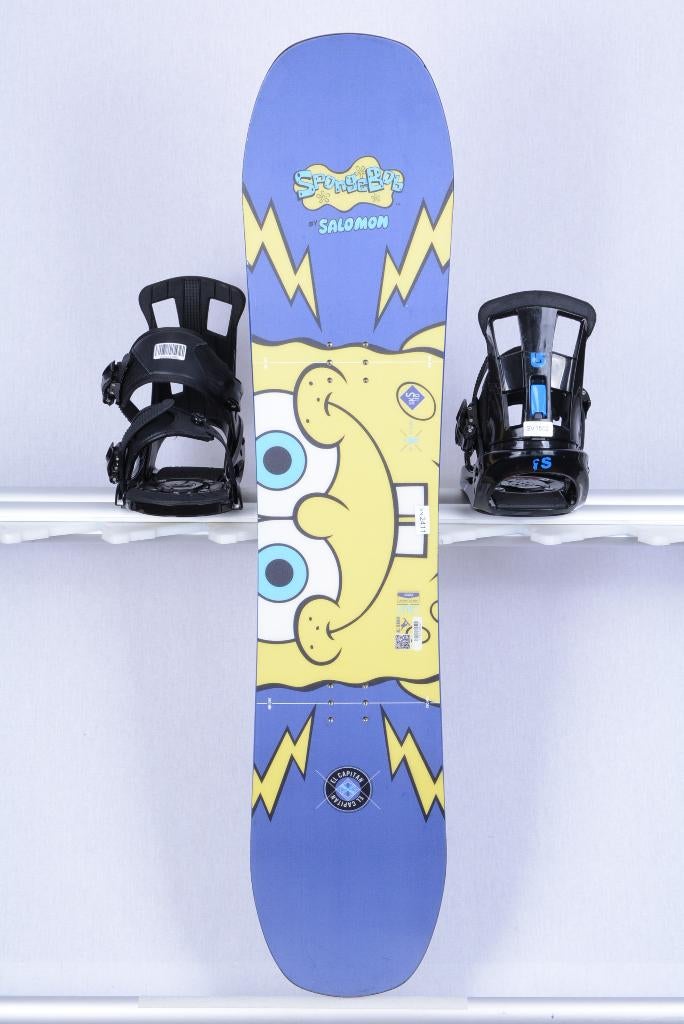 110 kinder snowboard SALOMON SPONGEBOB EL CAPITAN, Ophalen of Verzenden, Gebruikt, Board