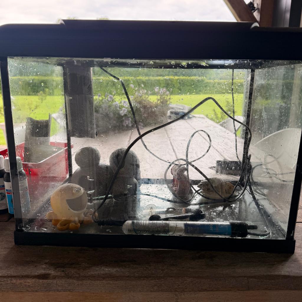 HS Aqua Platy 50 aquarium met verwarming, lamp en toebehoren, Dieren en Toebehoren, Ophalen, Gebruikt, HS Aqua, Leeg aquarium