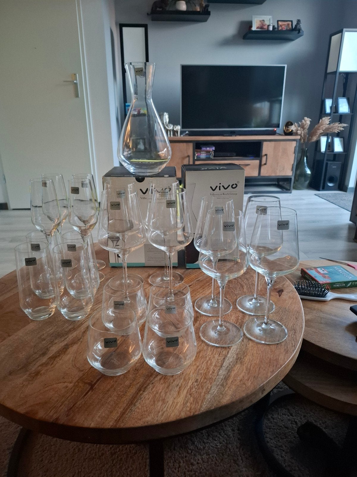 Villeroy & Boch VIVO glaswerk collectie + orginele dozen, Glas of Glazen, Nieuw, Ophalen of Verzenden, Glas