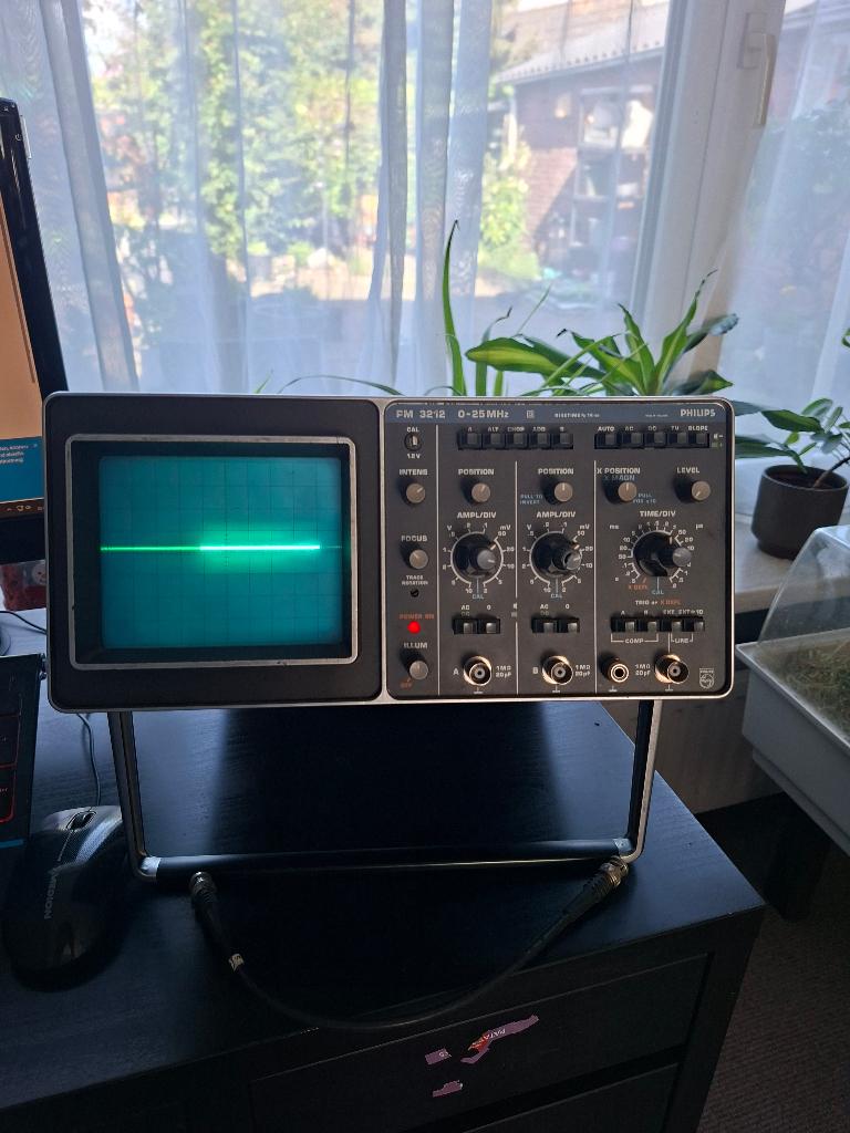 Vintage Philips PM 3212. 0-25MHz Oscilloscope, Ophalen, Gebruikt, Elektriciteit