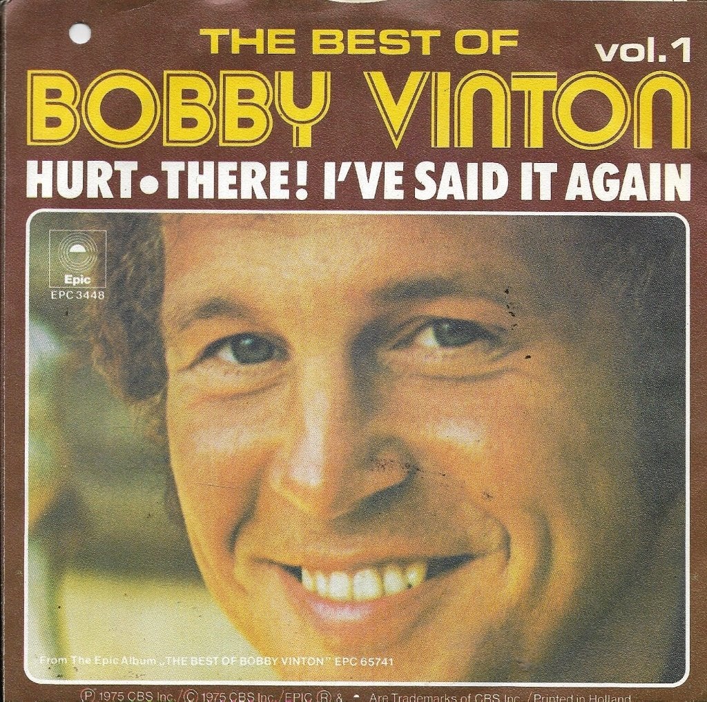 Bobby Vinton-Hurt, Gebruikt, 7 inch, Pop, Fotohoes