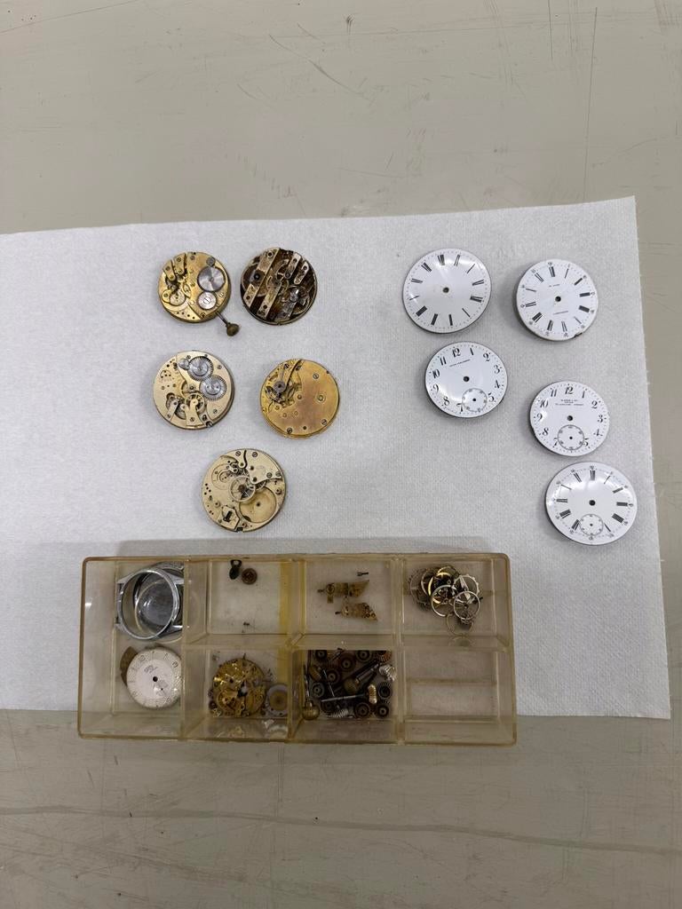 Zakhorloge onderdelen, Antiek en Kunst, Antiek | Klokken, Ophalen of Verzenden