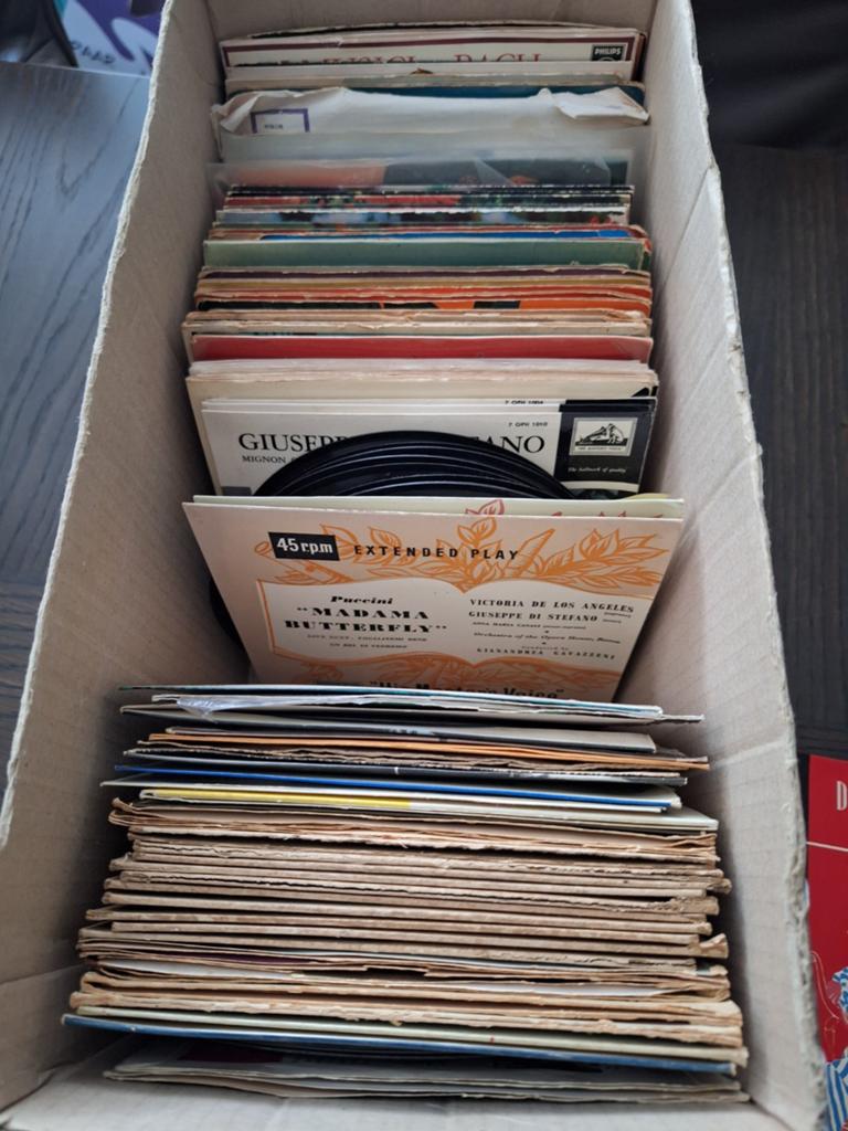 Collectie klassieke opera vinyl singles, Ophalen, Gebruikt, Opera of Operette, 7 inch