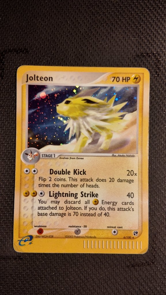 Jolteon 6 Sandstorm | Pokemon kaart, Ophalen, Losse kaart, Foil